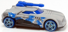 Hot Wheels 2013 - Collector # 075/250 - HW Imagination / Surf Patrol / New Models - Turbo Turret - Matte Gray Camo - USA Card