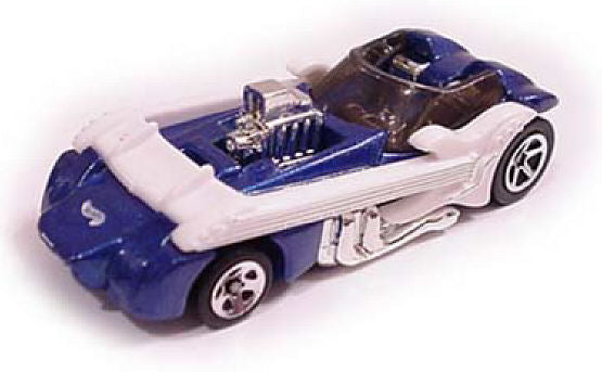 Hot Wheels 2000 - Collector # 223/250 - Twang Thang - Blue / White Guitar with Gold Strings - USA New '2001 Style' Card