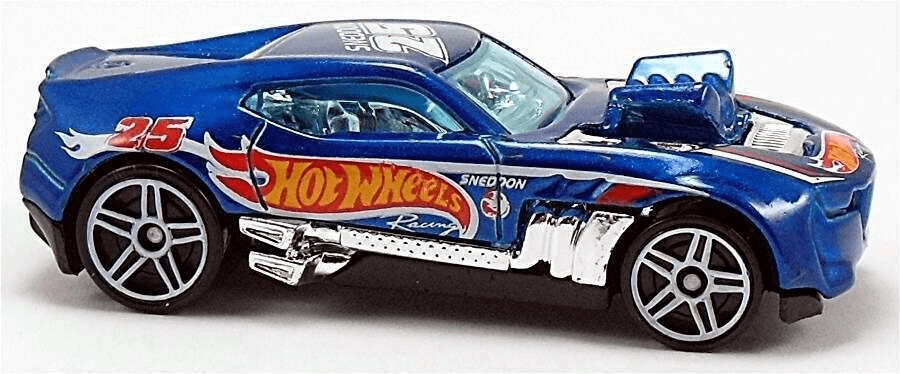 Hot Wheels 2014 - Collector # 148/250 - HW Race / HW Race Team / Treasure Hunts - Twin Induction - Blue / Racing Graphics - USA Card