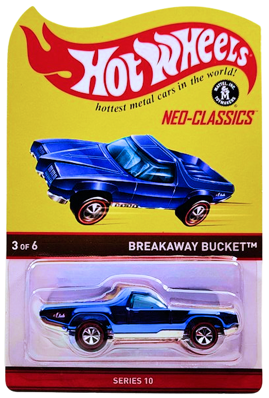 Hot Wheels 2011 - HWC / RLC - Series 10 Neo-Classics 3/6 - Breakaway Bucket - Spectraflame Blue - Metal/Metal - Redlines - Limited to 3,500 - Kar Keeper