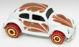 Hot Wheels 2021 - Collector # 096/250 - Holiday Racers 4/5 - Volkswagen Beetle - White - USA Card