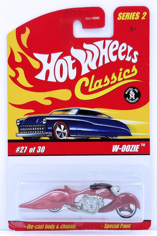 Hot Wheels 2006 - Classics Series 2 # 27/30 - W-Oozie (Custom Motorcycle) - Spectraflame Red - Metal/Metal