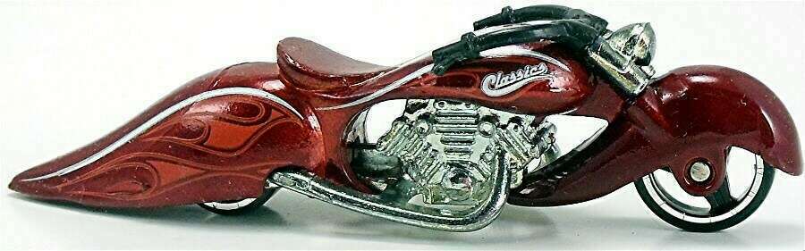 Hot Wheels 2006 - Classics Series 2 # 27/30 - W-Oozie (Custom Motorcycle) - Spectraflame Red - Metal/Metal