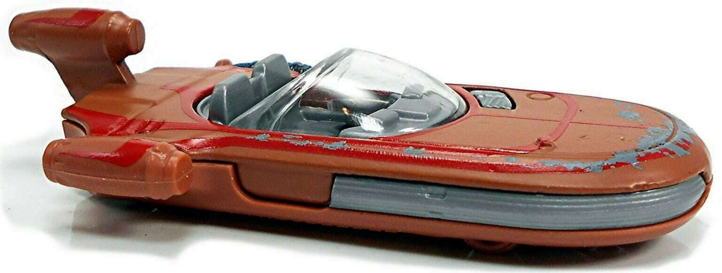 Hot Wheels 2021 - Collector # 012/250 - HW Screen Time 2/10 - New Models - X-34 Landspeeder - Matee Brown - USA 'Star Wars' Card