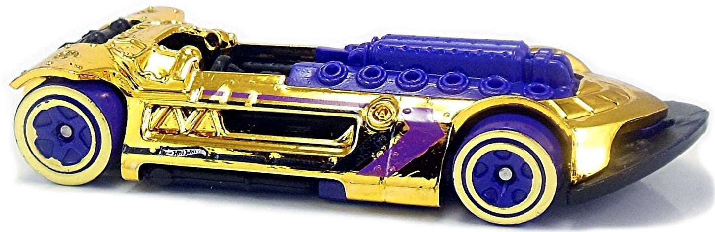 Hot Wheels 2018 - Collector # 209/365 - Super Chromes 6/10 - X-Steam - Gold Chrome - IC