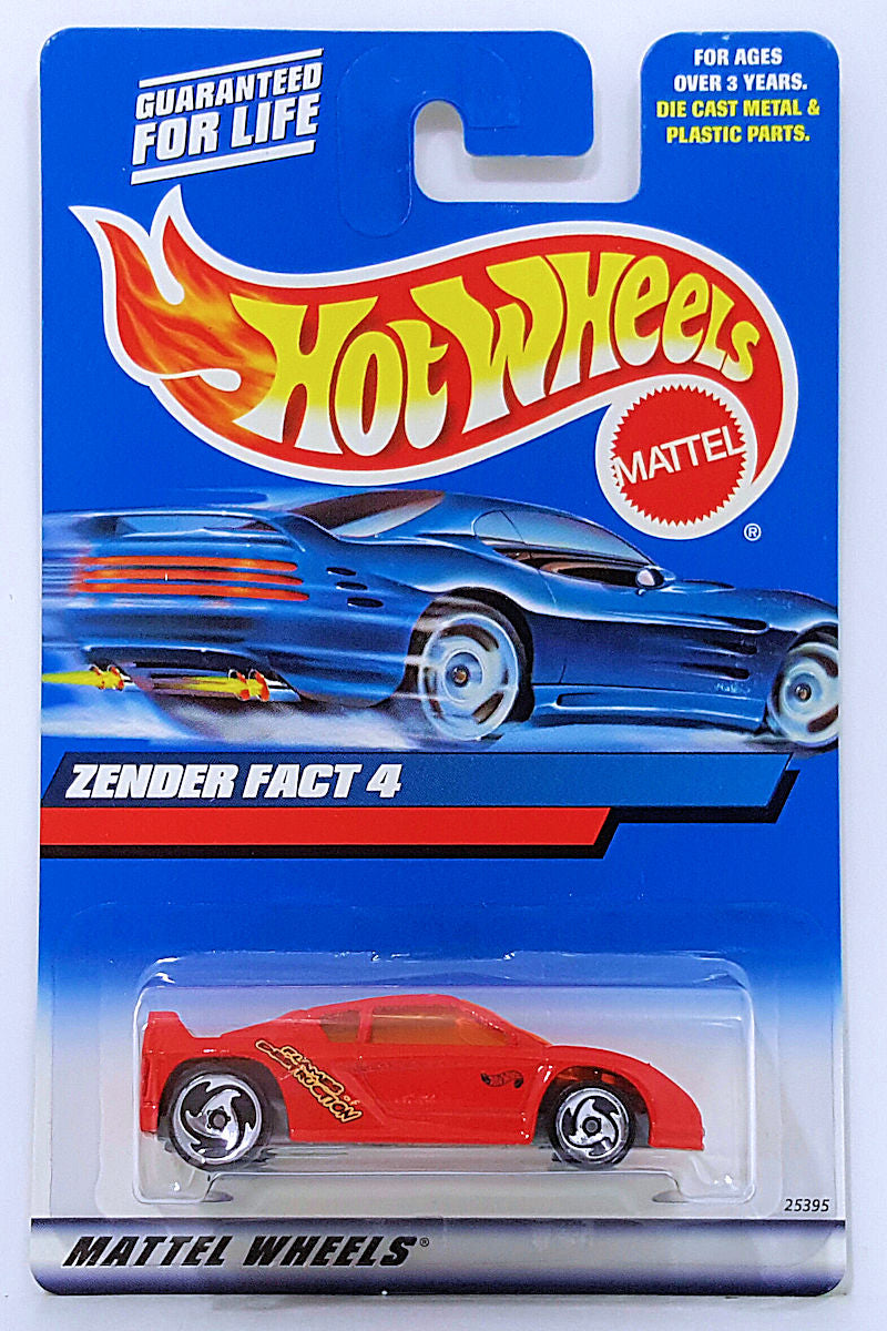 Hot Wheels 2000 - Collector # 208/250 - Zender Fact 4 - Red - USA 'Square' Card