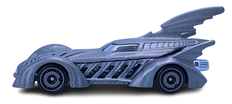 Hot Wheels 2023 - Collector # 55/250 - New Models - Batman 02/05 - Batman Forever Batmobile - Gray - Batman Forever - USA