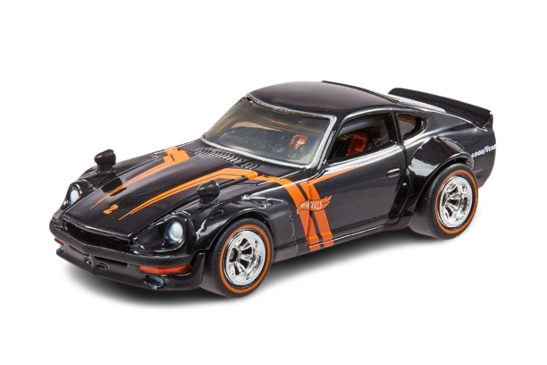 Hot Wheels 2021 - 35th Annual Collector's Convention - Los Angeles, CA - 1 of 3 - Custom '72 Datsun 240Z - Black - Metal/Metal & Real Riders - Limited to 6,200 & Includes a Patch