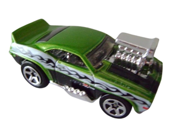 Hot Wheels 2006 - Collector # 124/223 - 'Tooned '69 Camaro Z-28 - Metallic Green - USA