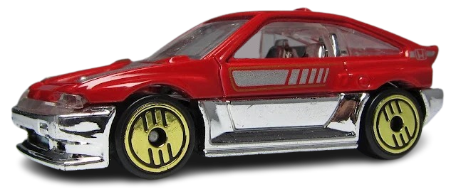 Hot Wheels 2012 - The Hot Ones - 1985 Honda CR-X - Red - Gold UH Wheels - Lightning Fast Metal Racers - New Casting!