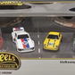 Hot Wheels 2024 - Premium / 4-Car Collector Set / German Racers - Volkswagen Transporter T1 Pickup (Red), Porsche 935 (White), 1967 Porsche 911 R & Porsche 917 LH (Dark Blue) - Metal/Metal & Real Riders - Display Box