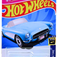 Hot Wheels 2023 - Collector # 183/250 - HW Screen Time 09/10 - New Models - 1956 Corvette - Baby Blue - Barbie The Movie - IC