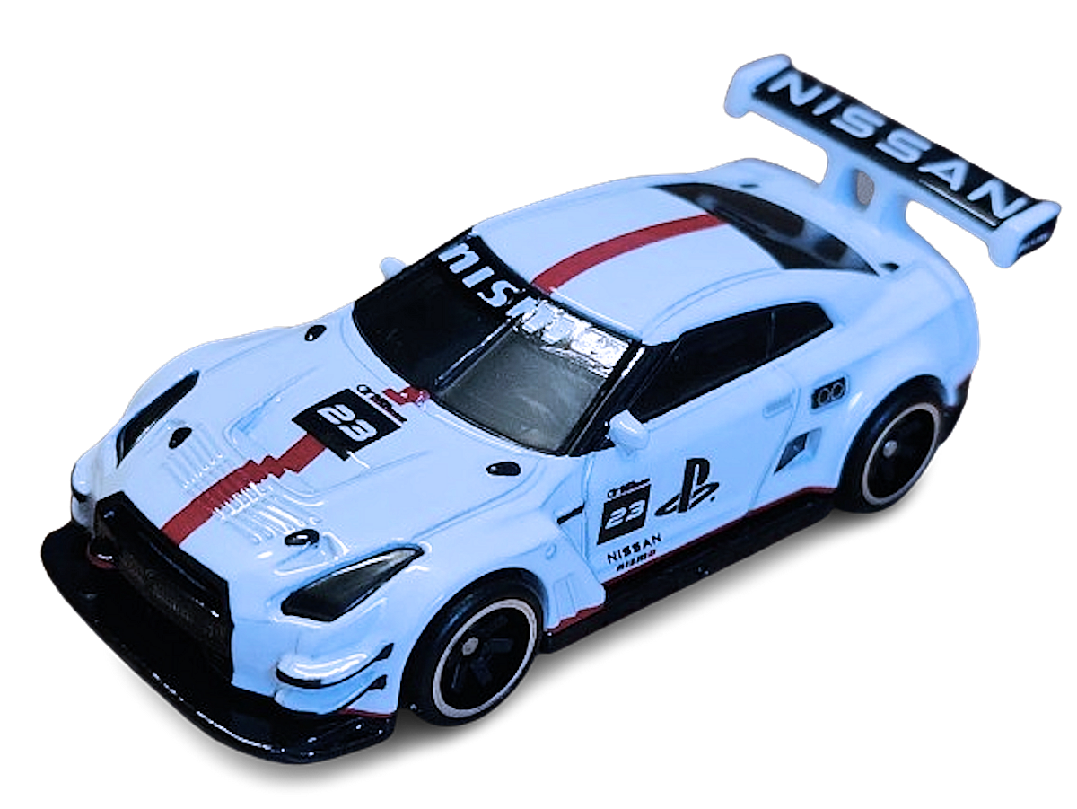 Hot Wheels 2024 - Premium / Pop Culture / Gran Turismo - Nissan GT-R Nismo GT3 - White - Metal/Metal & Real Riders - NEW Casting