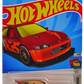 Hot Wheels 2023 - Collector # 172/250 - HW Drag Strip 07/10 - Honda Civic Custom - Maroon / Orange Lightning Bolts, "HW", "ホットホ ィール" on Sides - Kroger Exclusive - USA