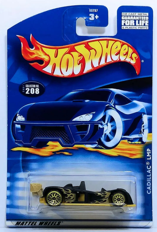 Hot Wheels 2001 - Collector # 208/240 - Cadillac LMP - Black - USA Card