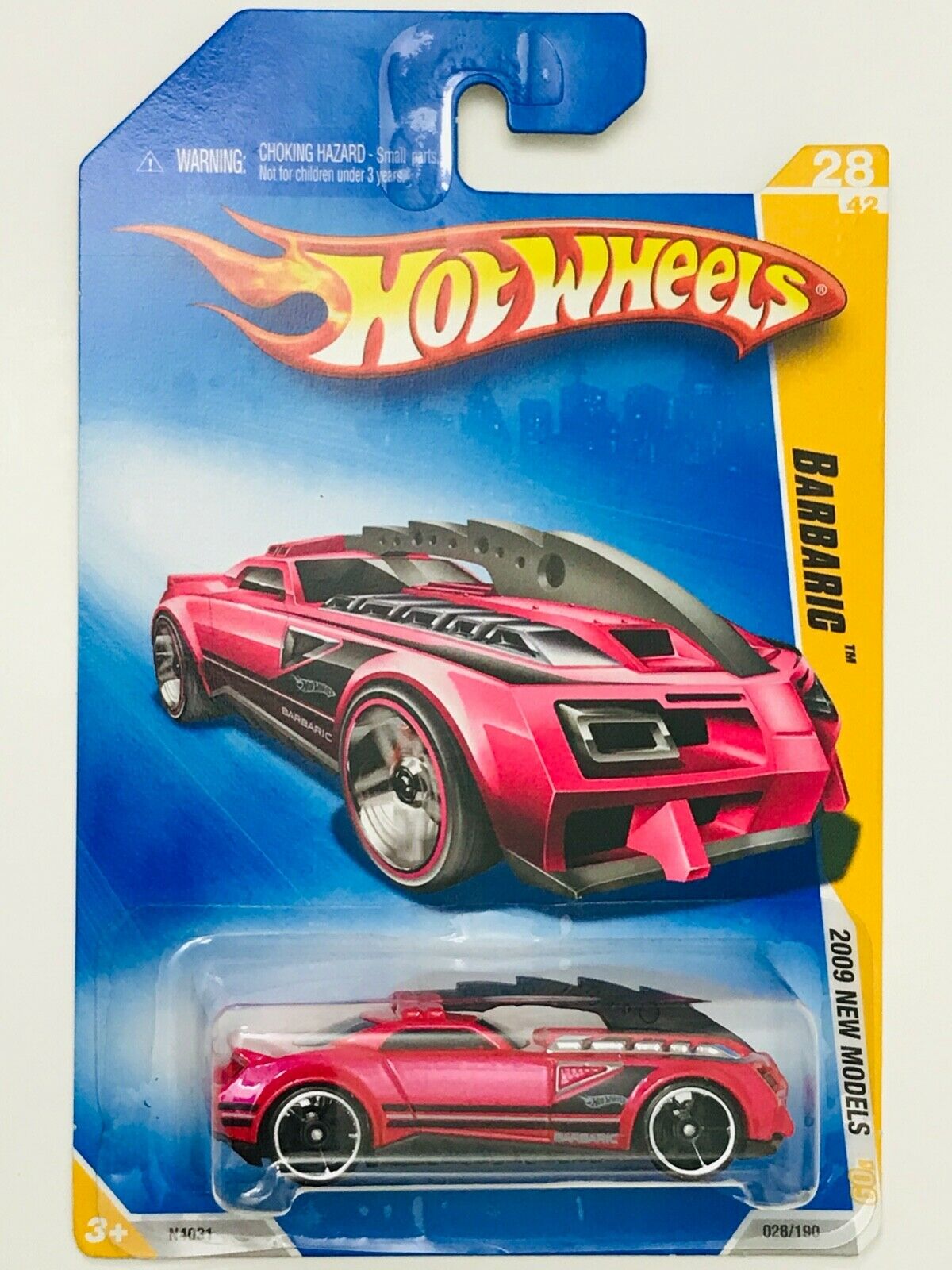 Hot Wheels 2009 - Collector # 028/190 - New Models 28/42 - Barbaric - Pink