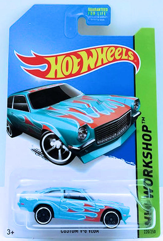 Hot Wheels 2014 - Collector # 220/250 - HW Workshop / Heat Fleet - Custom V-8 Vega - Sky Blue - PR5 Wheels