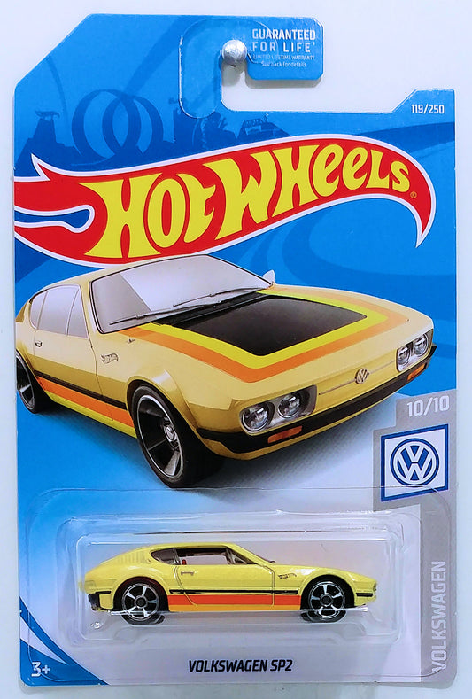 Hot Wheels 2019 - Collector # 119/250 - Volkswagen 10/10 - Volkswagen SP2 - Yellow - USA