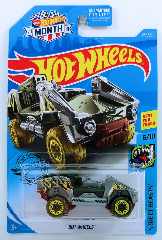 Hot Wheels 2019 - Collector # 230/250 - BOT Wheels - USA 'Month' Card