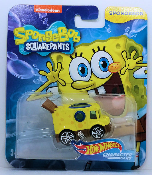 Hot Wheels 2017 - Character Cars / SpongeBob Squarepants - SpongeBob - Yellow - PR5 Wheels