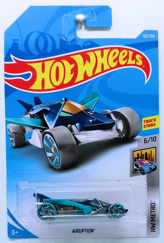 Hot Wheels 2019 - Collector # 120/250 - HW Metro 6/10 - Airuption - Dark Blue & Light Blue - IC