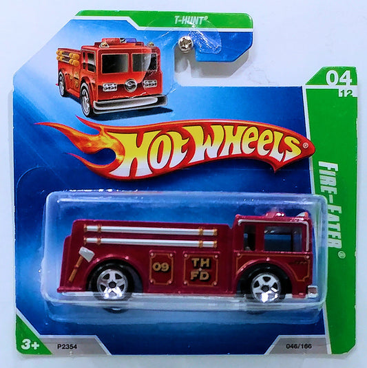 Hot Wheels 2009 - Collector # 046/190 - Treasure Hunts 04/12 - Fire Eater (Fire Engine, Pumper) - Red - SC