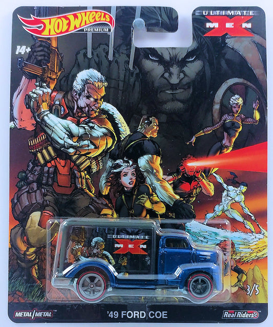 Hot Wheels 2019 - Pop Culture / All New X-Men 3/5 - '49 Ford COE - Dark Blue & Gray