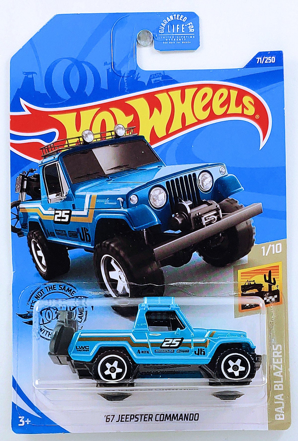 Hot Wheels 2020 - Collector # 071/250 - Baja Blazers 1/10 - '67 Jeepster Commando - Teal