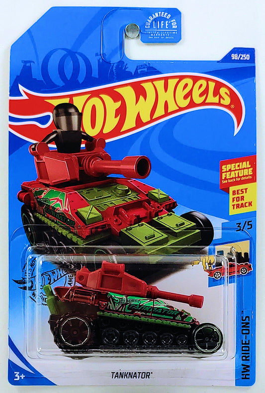 Hot Wheels 2020 - Collector # 098/250 - HW Ride-Ons 3/5 - Tanknator - Olive Green