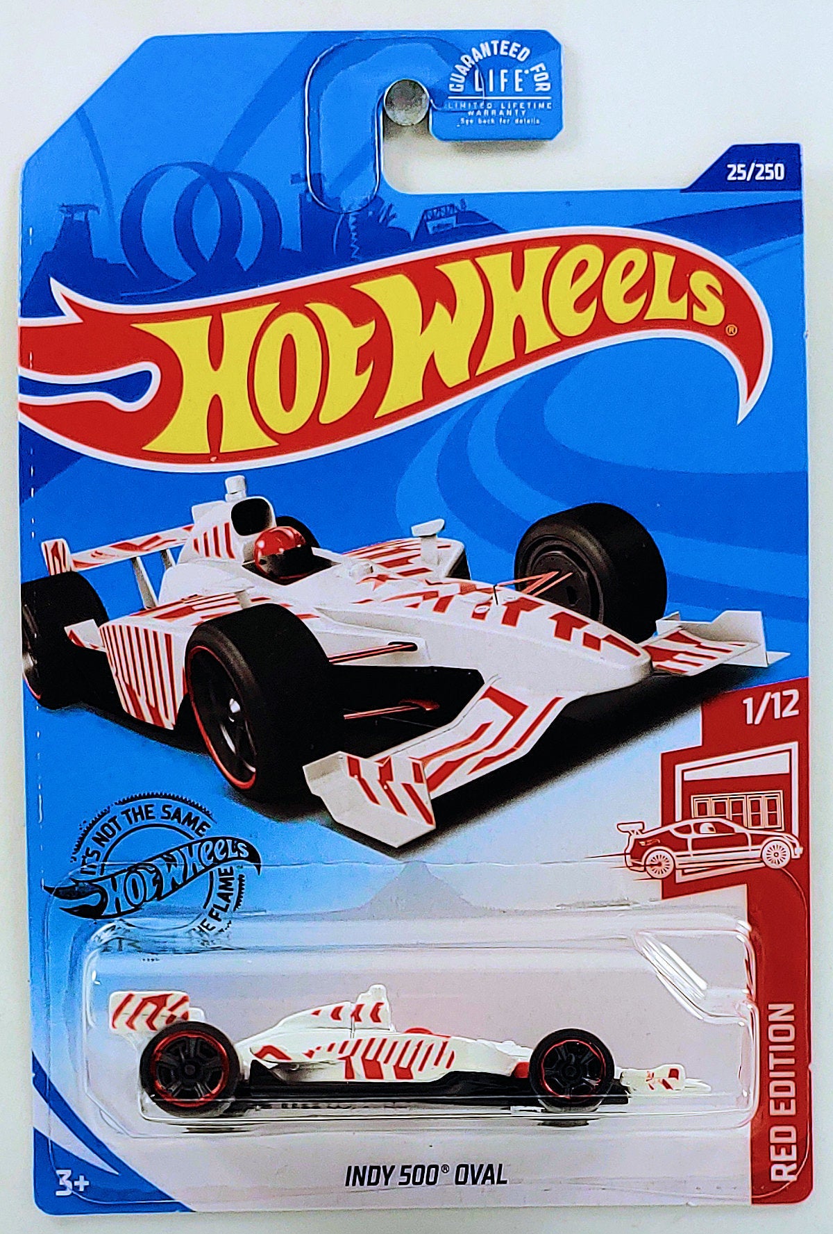 Hot Wheels 2020 - Collector # 025/250 - Red Edition 1/12 - Indy 500 Oval - White