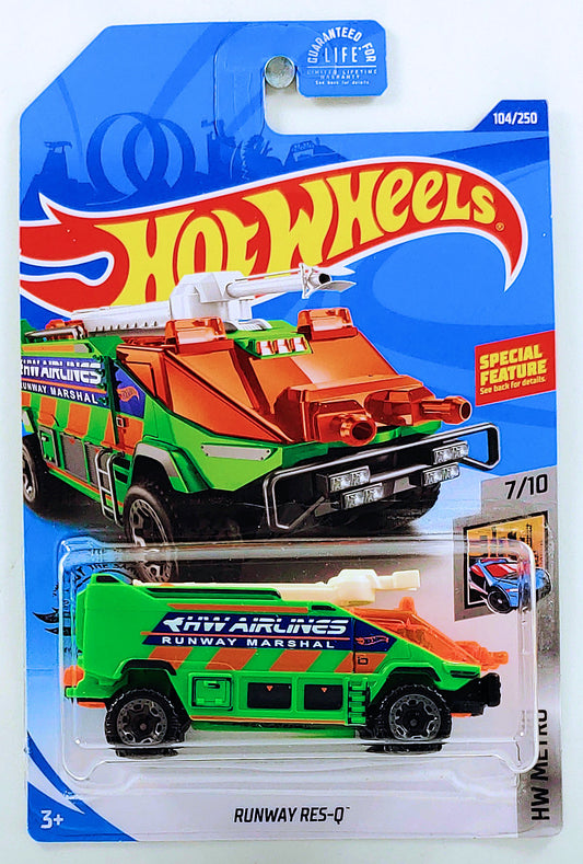 Hot Wheels 2020 - Collector # 104/250 - HW Metro 7/10 - Runway Res-Q - Green