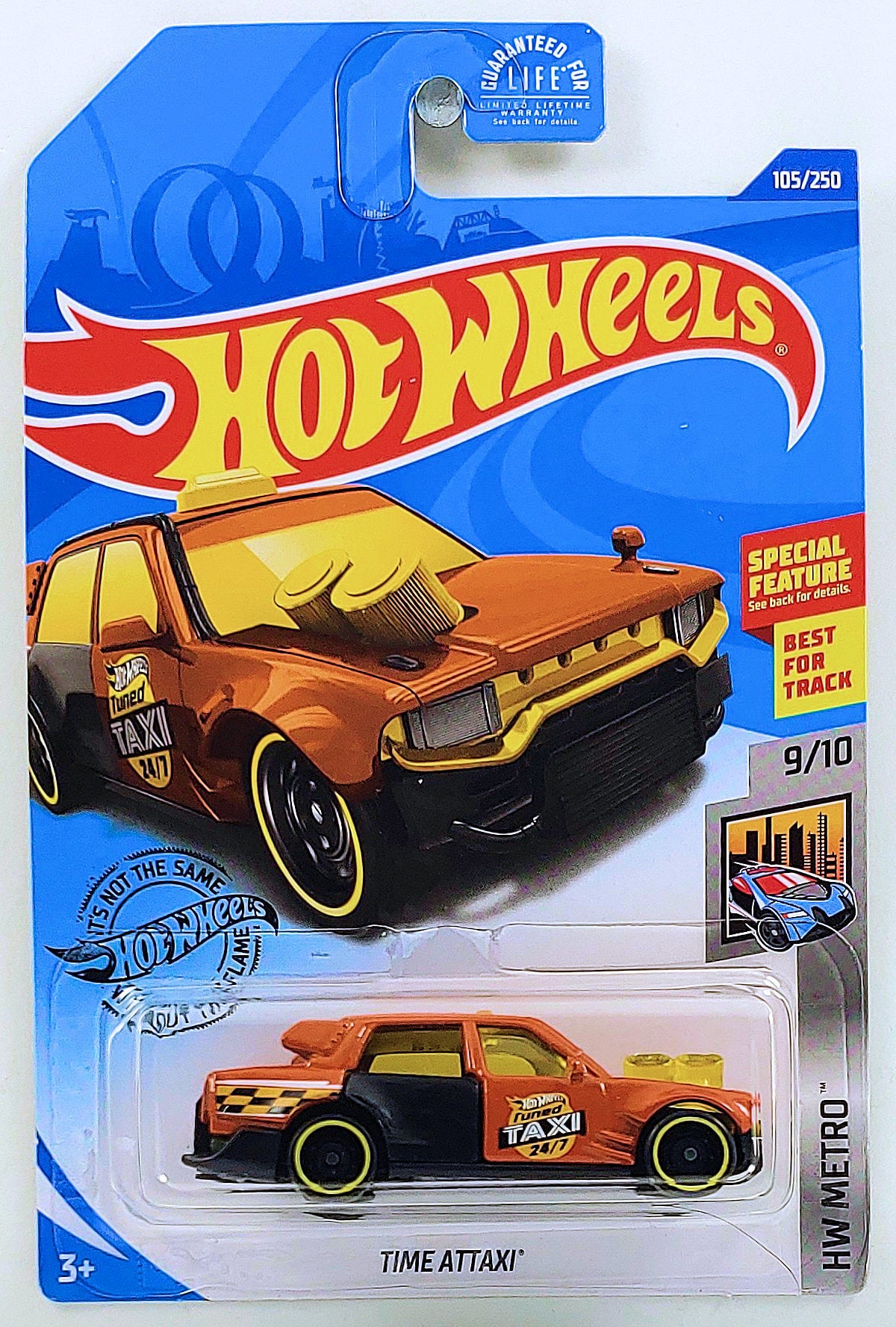 Hot Wheels 2020 - Collector # 105/250 - HW Metro 9/10 - Time Attaxi - Dark Orange