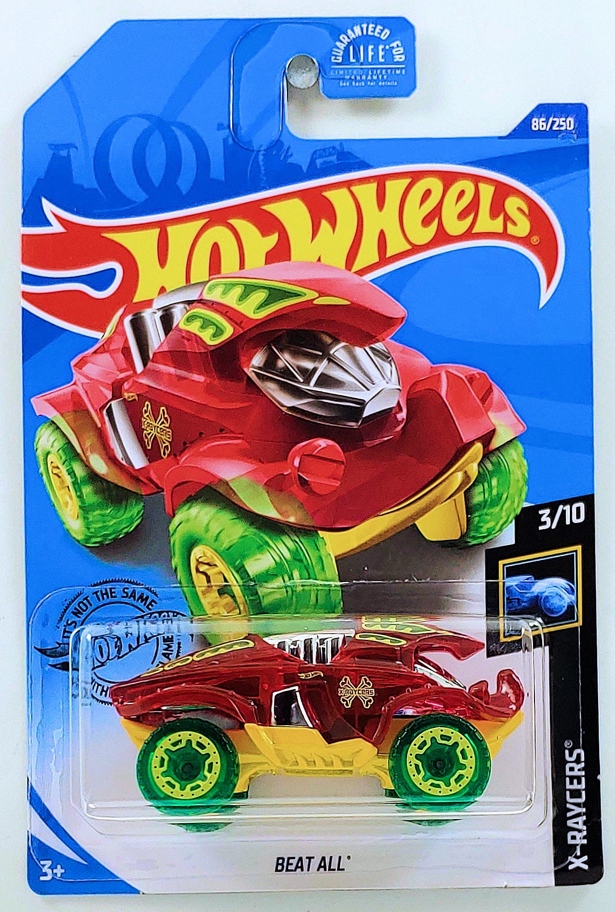 Hot Wheels 2020 - Collector # 086/250 - X-Raycers 3/10 - Beat All - Transparent Red