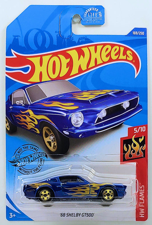 Hot Wheels 2020 - Collector # 169/250 - HW Flames 05/10 - '68 Shelby GT500 - Blue - USA