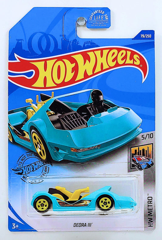 Hot Wheels 2020 - Collector # 079/250 - HW Metro 5/10 - Deora III - Turquise - USA Card - Dollar General Exclusive