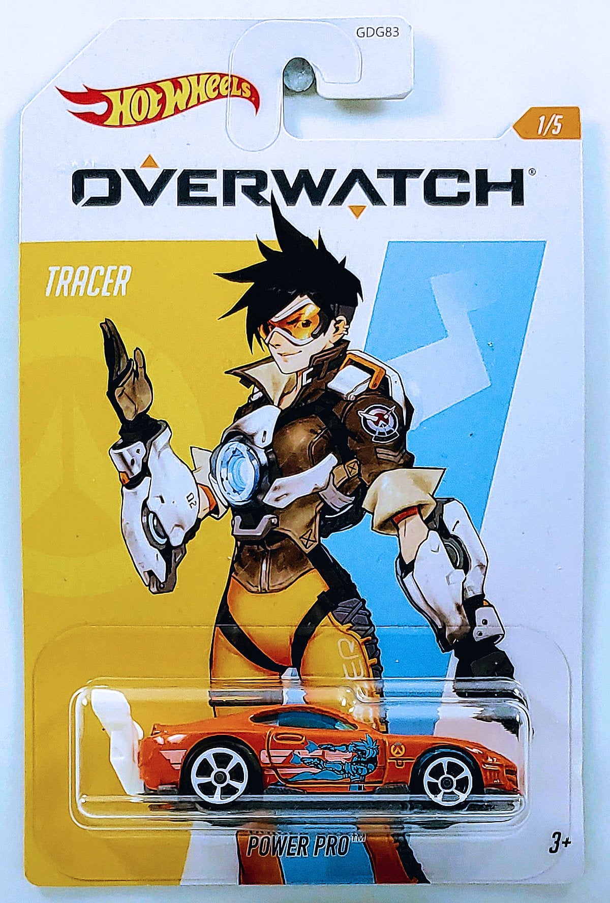 Hot Wheels 2020 - Overwatch 1/5 - Power Pro - Orange / Tracer - Walmart Exclusive