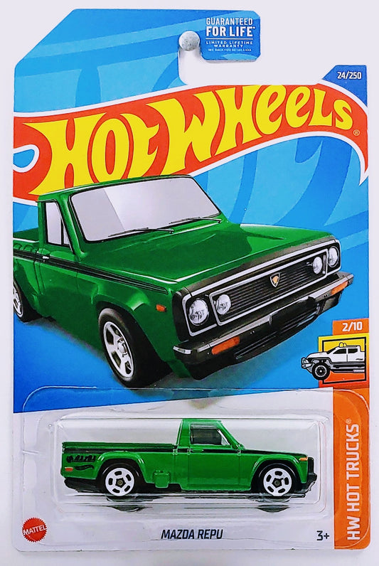 Hot Wheels 2022 - Collector # 024/250 - HW Hot Trucks 2/10 - Mazda Repu - Green - USA