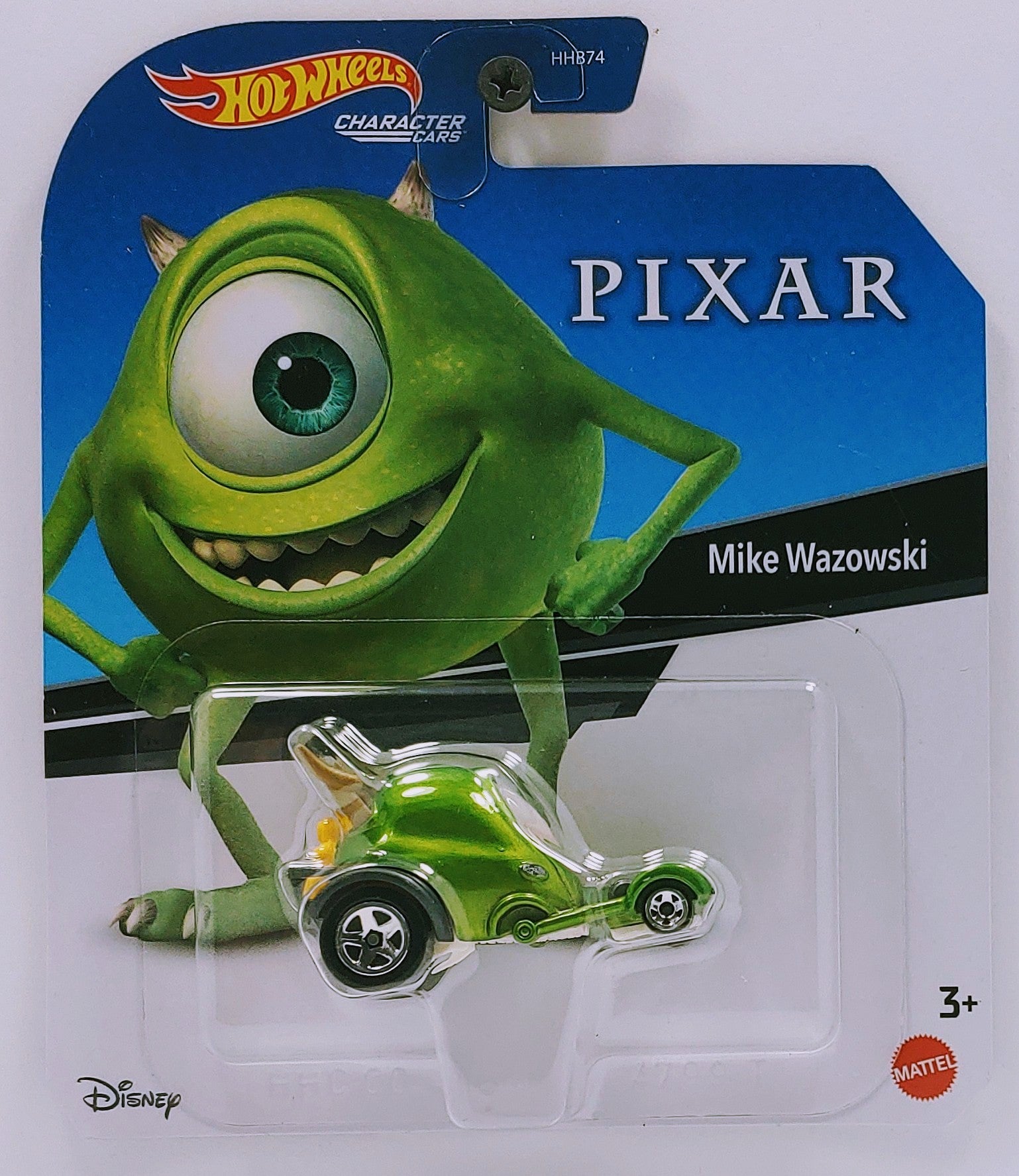 Hot Wheels 2022 - Character Cars / Disney / Pixar - Mike Wazowski - Gr ...