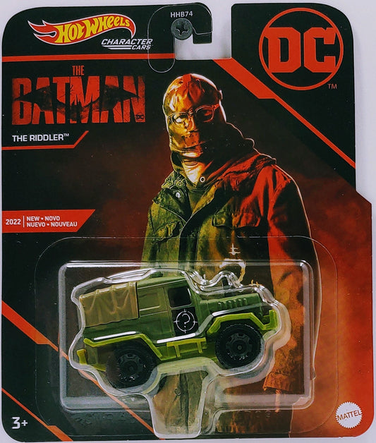 Hot Wheels 2022 - Character Cars / DC - The Riddler - Olive Drab