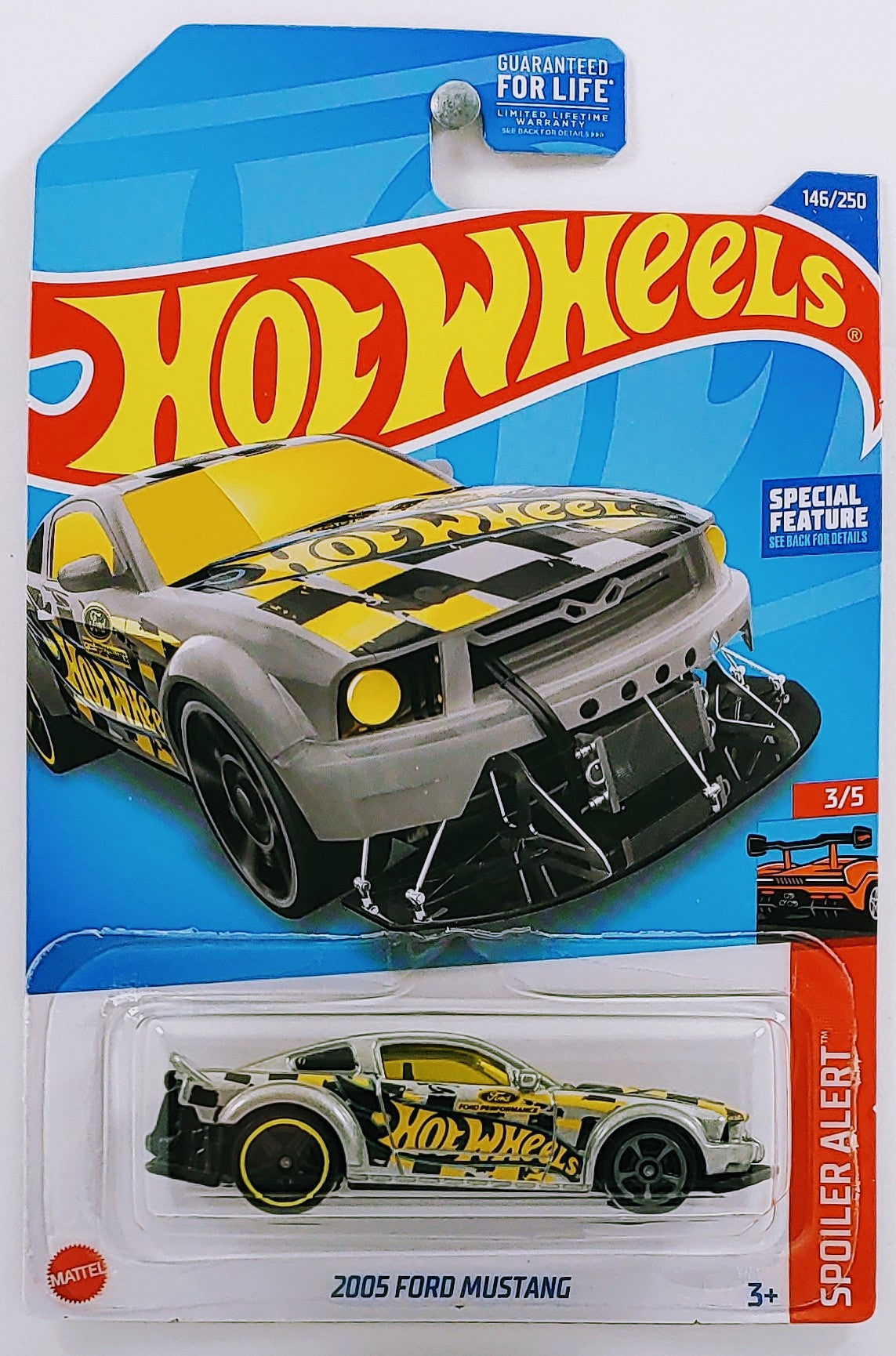 Hot Wheels 2022 - Collector # 146/250 - Spoiler Alert 3/5 - 2005 Ford Mustang - Gray