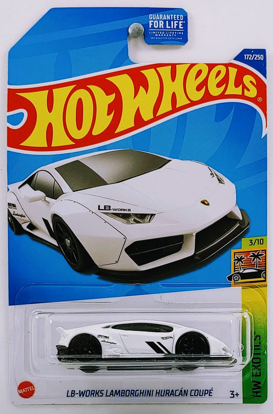 Hot Wheels 2022 - Collector # 172/250 - HW Exotics 03/10 - LB-Works Lamborghini Huracan Coupe - White