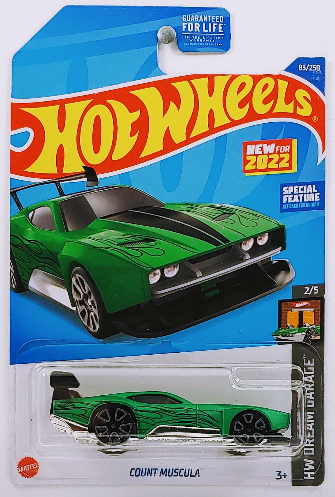 Hot Wheels 2022 - Collector # 083/250 - HW Dream Garage 2/5 - New Models - Count Muscula - Satin Green