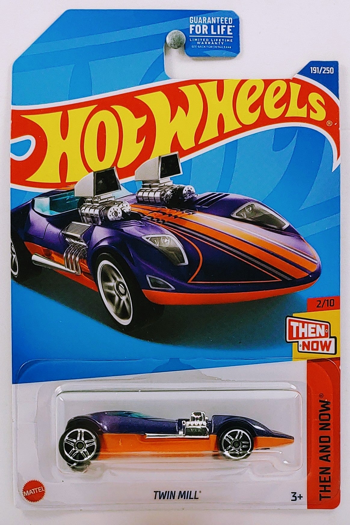 Hot Wheels 2022 - Collector # 191/250 - Then And Now 2/10 - Twin Mill - Purple