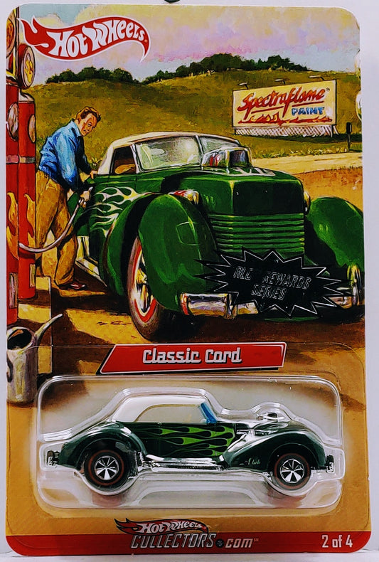 Hot Wheels 2007 - HWC / RLC Rewards Priority Car 2/4 - Classic Cord - Green - Metal/Metal & Neo-Classic Wheels - Limited to 4,041 - Kar Keeper