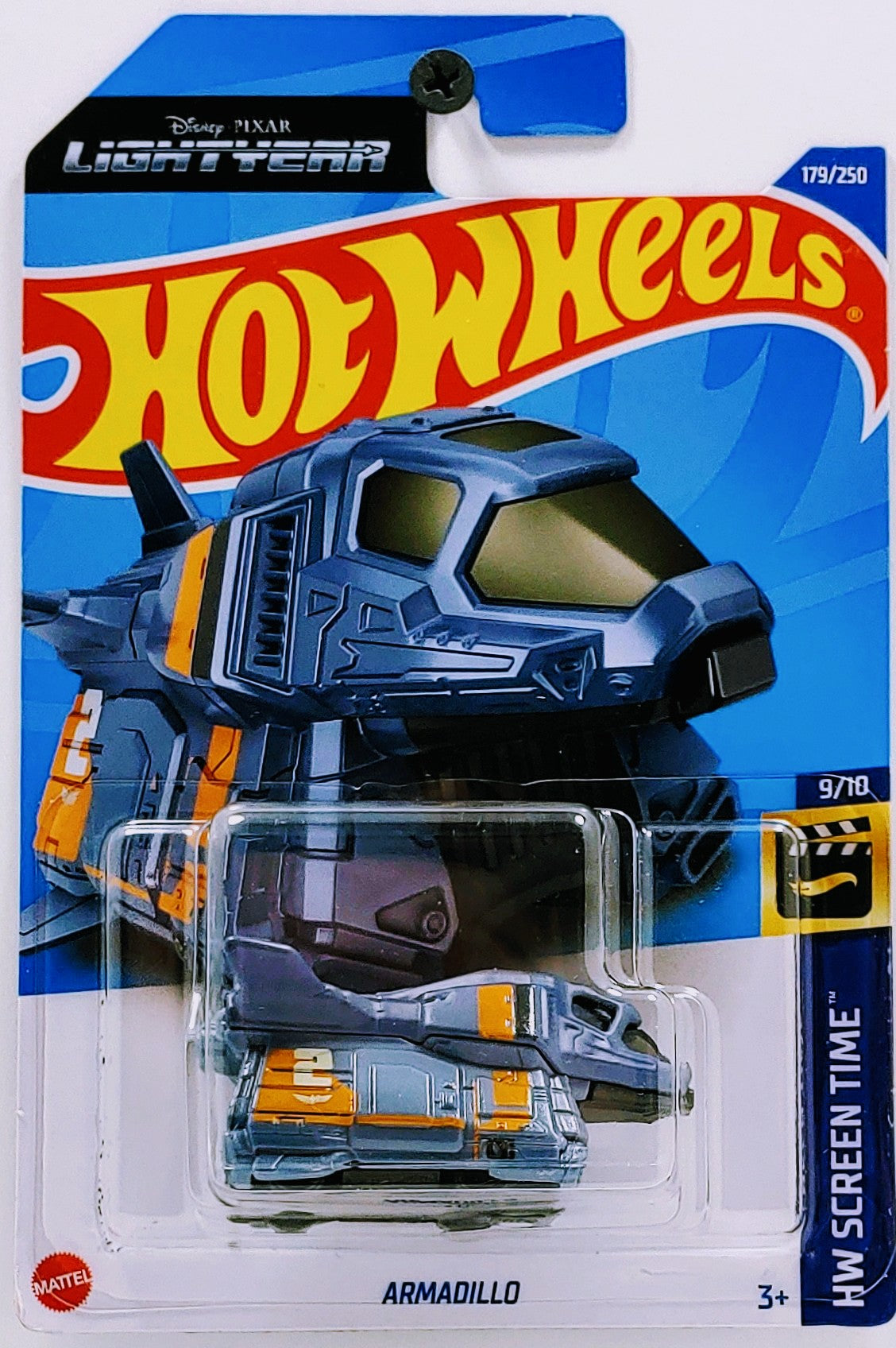 Hot Wheels 2022 - Collector # 179/250 - HW Screen Time 9/10 - New Models - Armadillo (Lightyear) - Steel Blue - IC