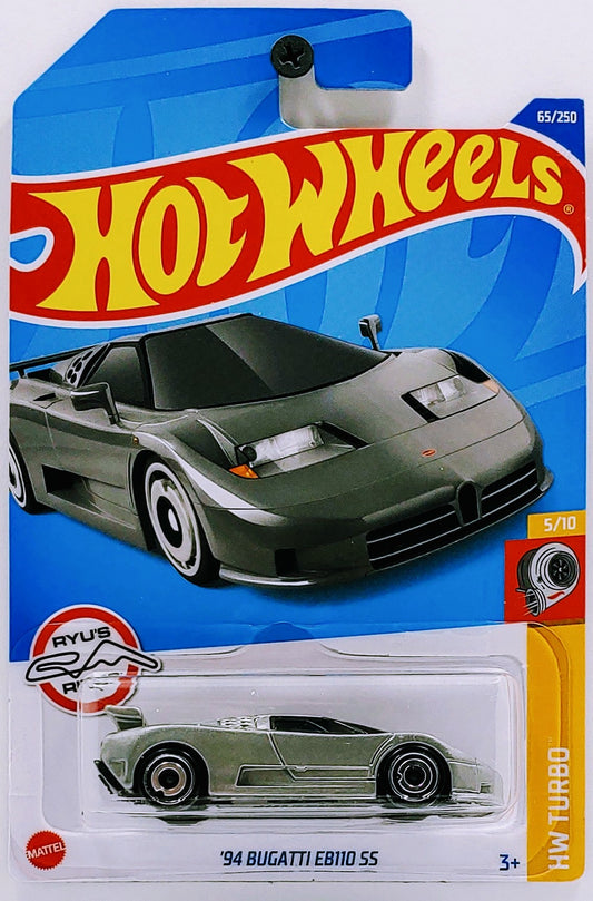 Hot Wheels 2022 - Collector # 065/250 - HW Turbo 5/10 - '94 Bugatti EB110 SS - Silver - IC