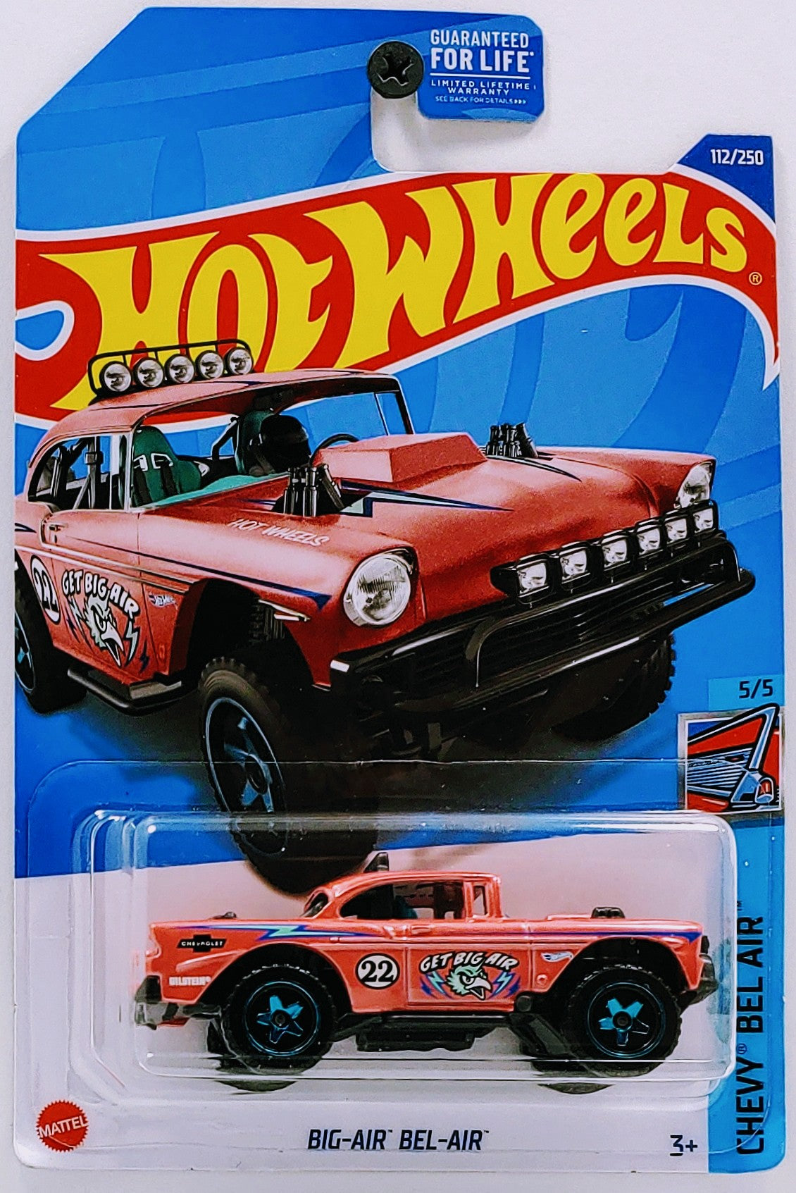 Hot Wheels 2022 - Collector # 113/250 - Chevy Bel Air 5/5 - Big-Air Bel-Air - Pink - USA