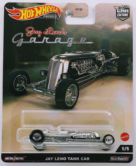 Hot Wheels 2022 - Premium / Car Culture / Jay Leno's Garage 5/5 - Jay Leno Tank Car - ZAMAC - Metal/Metal & Real Riders