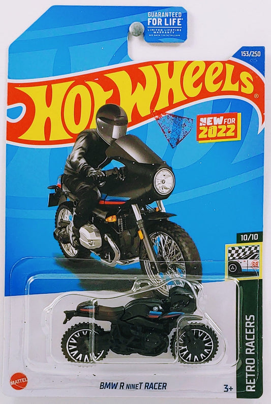 Hot Wheels 2022 - Collector # 153/250 - Retro Racers 10/10 - New Models - BMW R NineT Racer - Black - USA