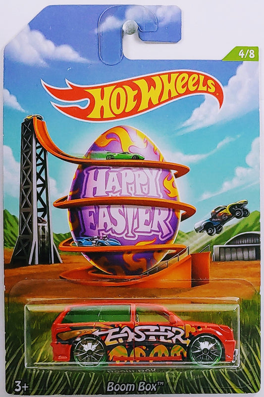 Hot Wheels 2014 - Happy Easter 4/8 - Boom Box - Red - Walmart Exclusive